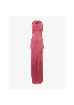 Womens Victoria Beckham Twisted Sleeveless Stretch-Woven Maxi Dress