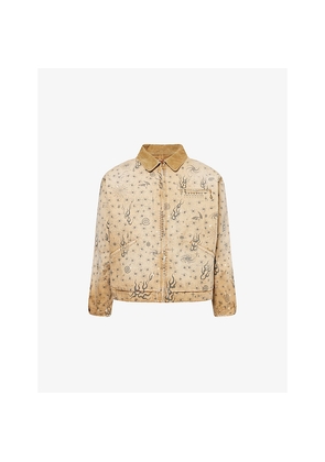 Mens Saint MXXXXXX Dr Woo Printed Cotton Work Jacket
