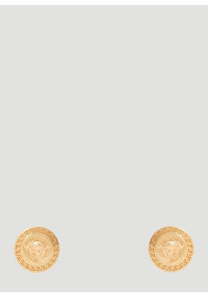 Versace Enamel Medusa Stud Earrings - Woman Jewellery Gold One Size