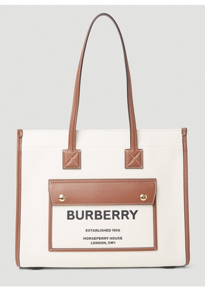Burberry Small Freya Tote Bag - Woman Tote Bags Natural One Size