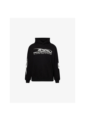 Mens Godmade Paradise Graphic-Print Cotton Hoody