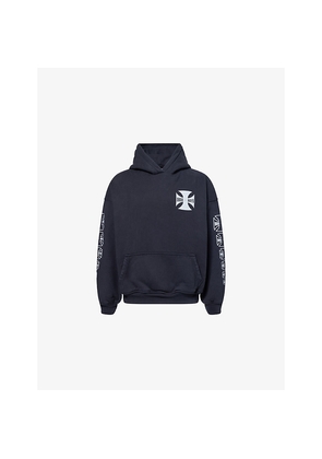 Mens Rhude Boys Graphic-Print Cotton Hoody
