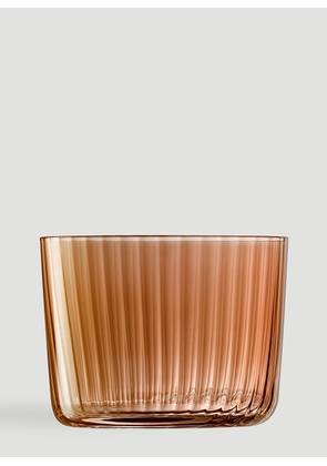 LSA International Set Of Four Gems Tealight Holders -  Candles & Scents Orange One Size