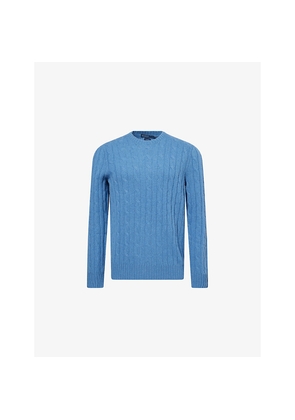 Mens Polo Ralph Lauren Cable-Knit Crewneck Cashmere Jumper