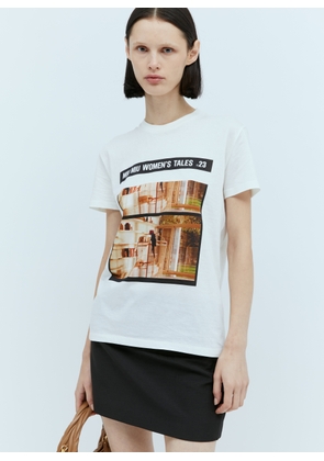 Miu Miu Graphic Print T-shirt - Woman T-shirts White S