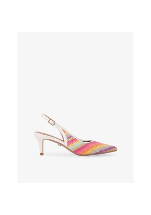 Womens Carvela Positano Striped Woven Heels