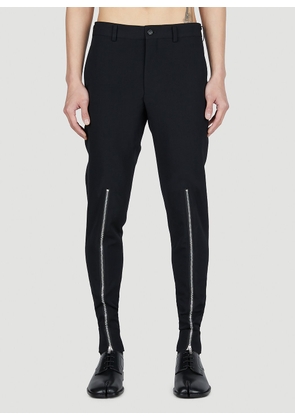 Comme Des Garçons Homme Plus Zip Motif Pants - Man Pants Black M