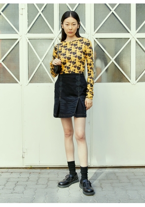 Reward If Found Mini Heart Denim Skirt - Woman Skirts Blue M