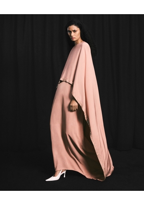 Stella McCartney - Lead-Free Crystal Cape Gown, Woman, Dusty rose pink, Size: 38