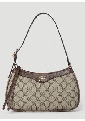 Gucci Ophidia Gg Small Shoulder Bag - Woman Shoulder Bags Brown One Size