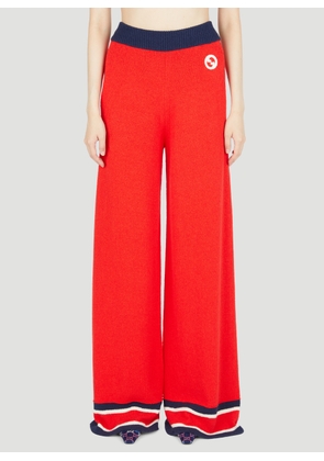 Gucci Colour Block Knit Pants - Woman Pants Red M
