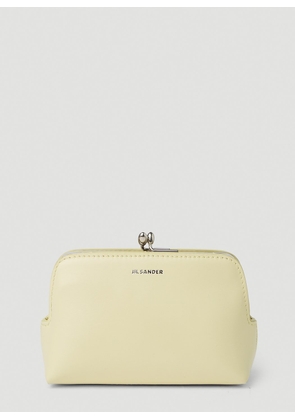 Jil Sander Goji Micro Clutch Bag - Woman Clutch Bags Cream One Size