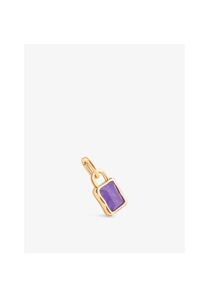 Womens Astrid & Miyu December Birthstone 18ct Yellow Gold-Plated Sterling-Silver and Kawa Charm