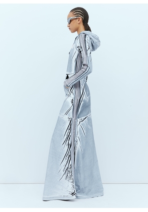 Diesel D-aral Hooded Maxi Dress - Woman Dresses Denim L