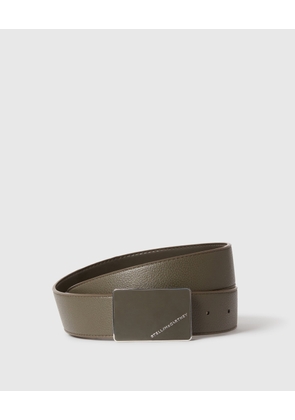 Stella McCartney - Reversible Double-Faced Belt, Woman, Dark olive, Size: 105