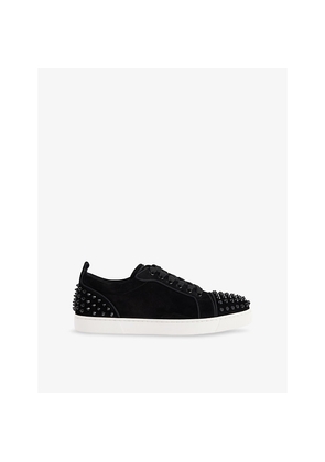 Womens Christian Louboutin Louise Junior Spikes Suede Trainers