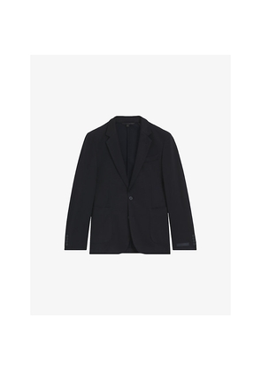 Mens Beckham x Boss Slim-Fit Single-Breasted Cotton-Silk Blend Jacket