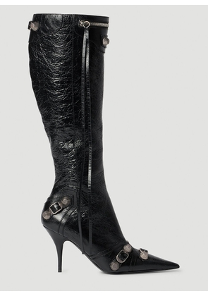 Balenciaga Cagole High Heel Calf Boots - Woman Boots Black Eu - 36