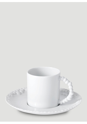 L'Objet Mojave Espresso Cup And Saucer -  Tea & Coffee White One Size