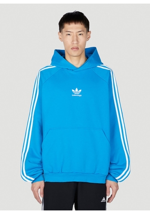 adidas x Balenciaga Logo Hooded Sweatshirt - Man Sweatshirts Blue 1