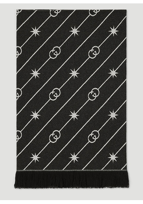 Gucci Diagonal Plaid Blanket -  Textiles Black One Size