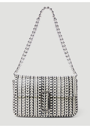 Marc Jacobs The Monogram Leather J Marc Shoulder Bag - Woman Shoulder Bags Black One Size