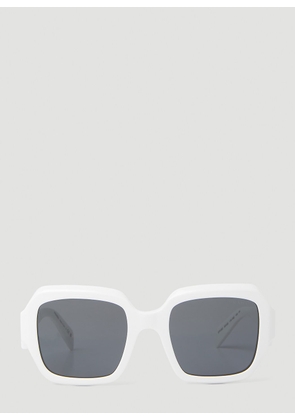 Prada Symbole Square Sunglasses - Woman Sunglasses White One Size