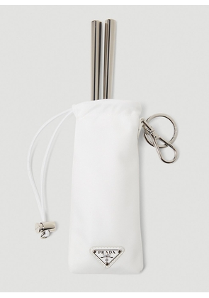 Prada Logo Engraved Chopstick Set -  Kitchen  White One Size
