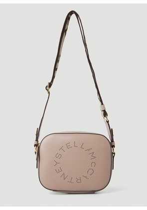 Stella McCartney Perforated Small Camera Shoulder Bag - Woman Shoulder Bags Beige One Size