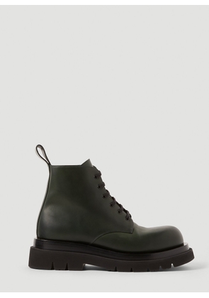 Bottega Veneta Lug Lace-up Ankle Boots - Man Boots Dark Green Eu - 42