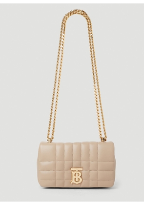 Burberry Lola Quilted Mini Shoulder Bag - Woman Shoulder Bags Beige One Size