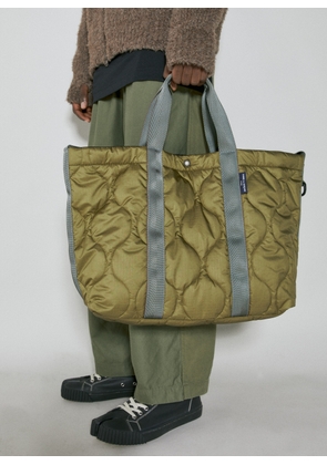 Comme des Garçons Homme Quilted Tote Bag - Man Tote Bags Green One Size