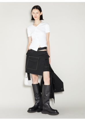 Helmut Lang Twisted T-shirt - Woman T-shirts White L