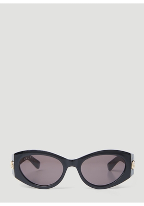 Gucci Gg Cat Eye Sunglasses - Woman Sunglasses Black One Size