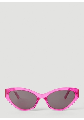 Balenciaga Flat Cat Eye Sunglasses - Woman Sunglasses Pink One Size