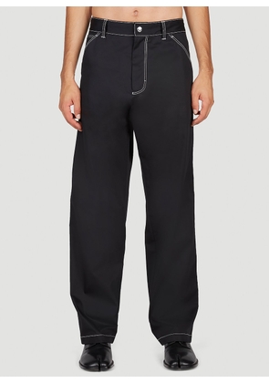 Prada Contrast Stitch Pants - Man Pants Black It - 52