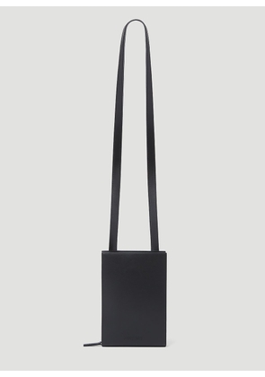 Jacquemus Le Gadju Leather Wallet - Man Crossbody Bags Black One Size
