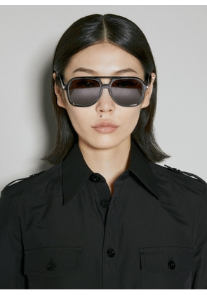 Saint Laurent Sl 602 Rim Sunglasses - Woman Sunglasses Black One Size