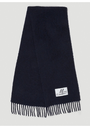 Marni Logo Patch Scarf - Man Scarves Navy One Size