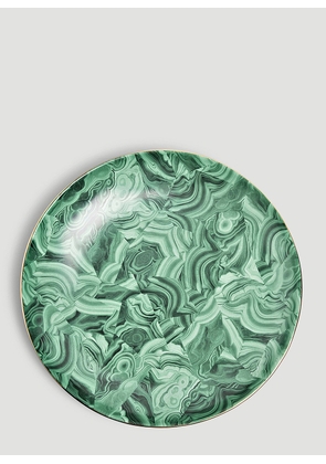 L'Objet Malachite Round Platter -  Kitchen  Green One Size