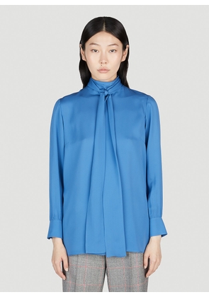 Gucci Pussy Bow Shirt - Woman Shirts Blue It - 42