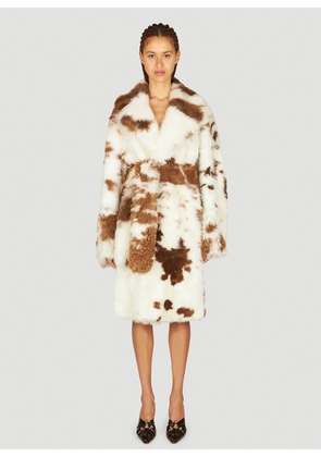 Bottega Veneta Shearling Coat - Woman Coats Brown It - 38