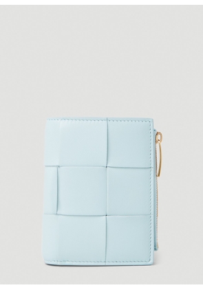 Bottega Veneta Cassette Bifold Wallet - Woman Wallets & Cardholders Blue One Size