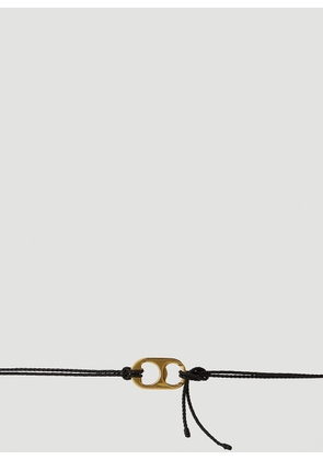 Bottega Veneta Ring Pull Braided Belt - Woman Belts Black One Size