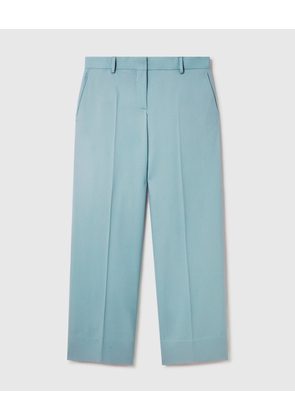 Stella McCartney - Pleated Straight-Leg Trousers, Woman, New celadon, Size: 42