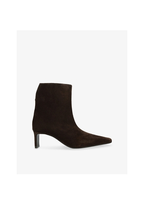 Womens Khaite Ona 55 Suede Ankle Boots