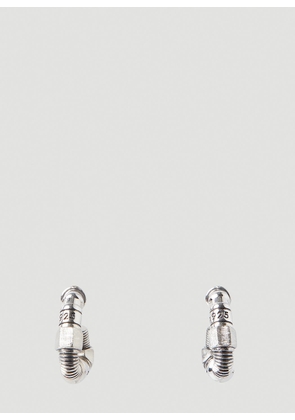 Bottega Veneta Thread Triangle Hoop Earrings - Woman Jewellery Silver One Size