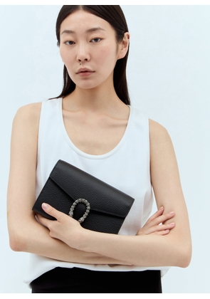 Gucci Dionysus Mini Chain Wallet Bag - Woman Wallets & Cardholders Black One Size