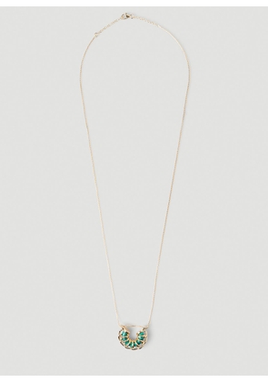 Bottega Veneta Weave Pendant Necklace - Woman Jewellery Gold One Size