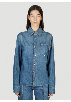 Bottega Veneta Medium Wash Denim Shirt - Woman Shirts Blue It - 40